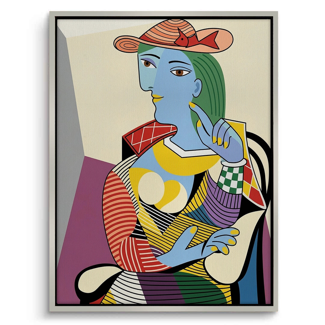 2Geometric Woman Figural - Canvas