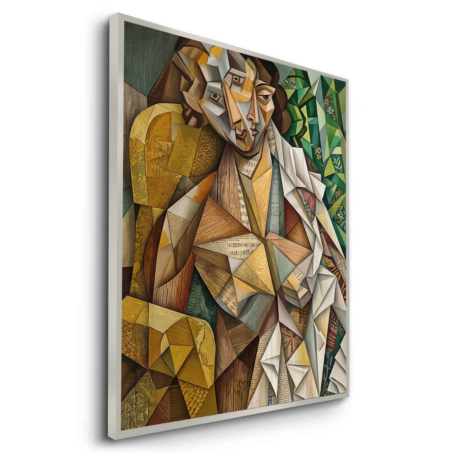 2Melodic Cubist Portrait - Fine Art