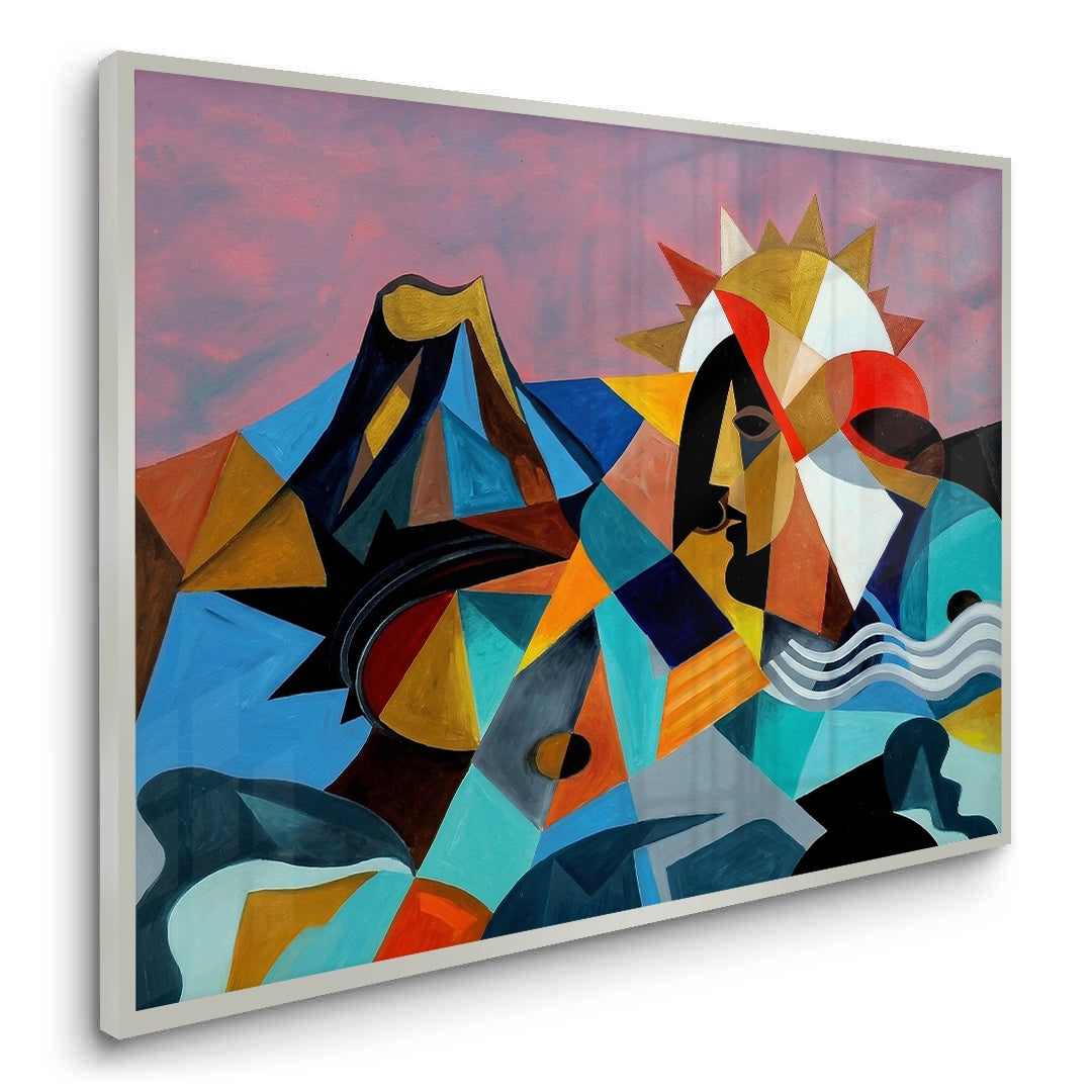 2Cubist Sun Spirit - Fine Art