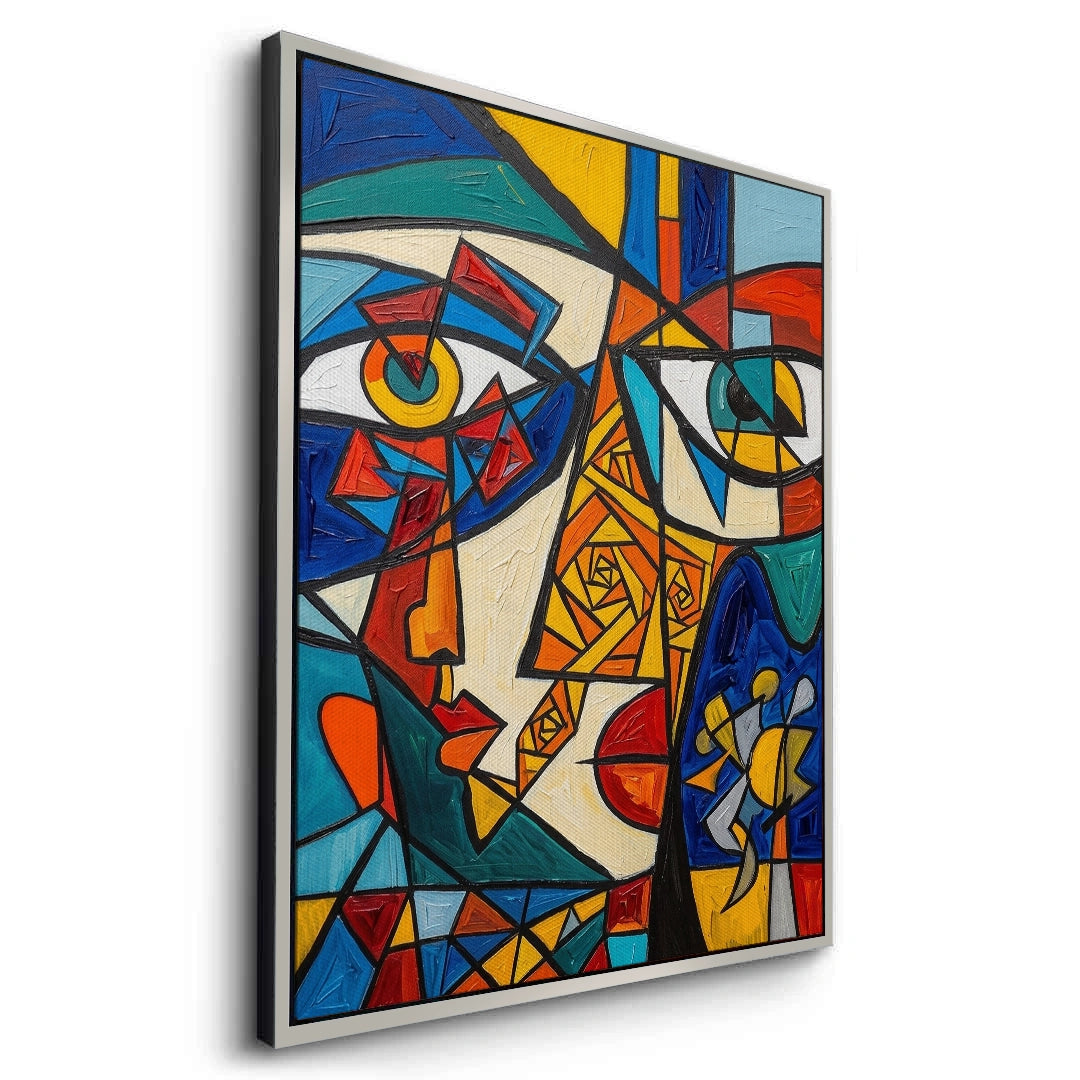 2Abstract Cubist Portrait - Canvas