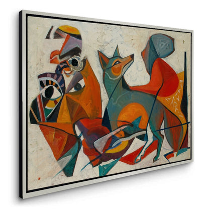 Fauvist Fox in Motion - Canvas