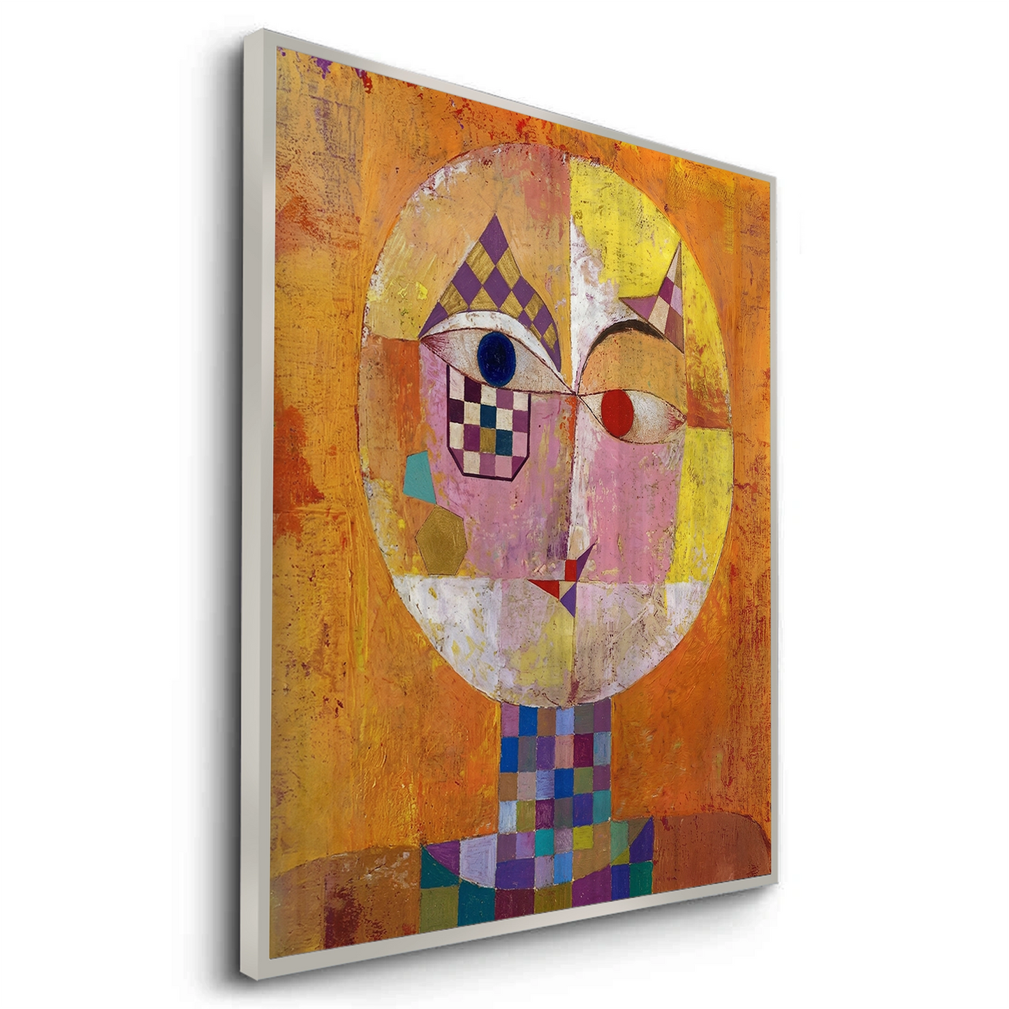 2Geometric Harlequin Portrait - Fine Art