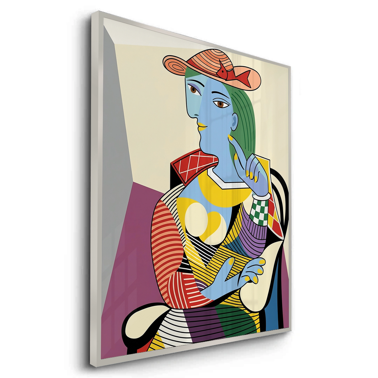 2Geometric Woman Figural - Fine Art
