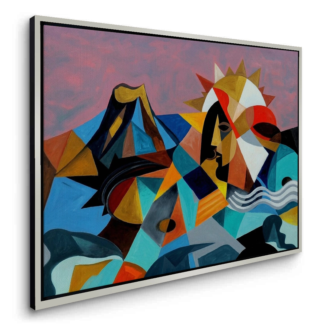 2Cubist Sun Spirit - Canvas