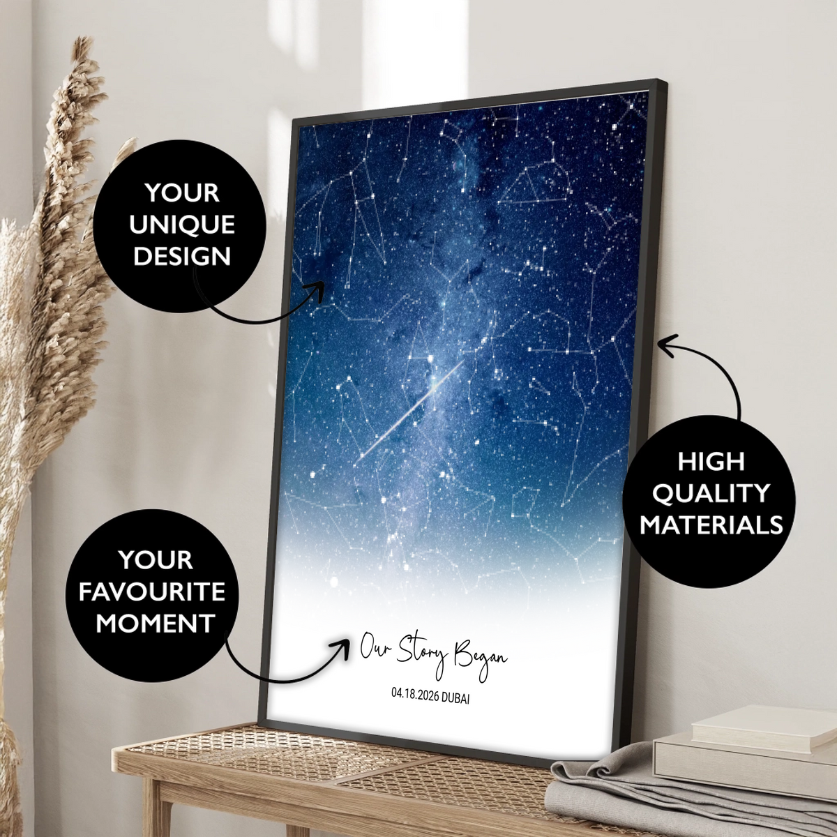 Sky Star Map - Falling Star