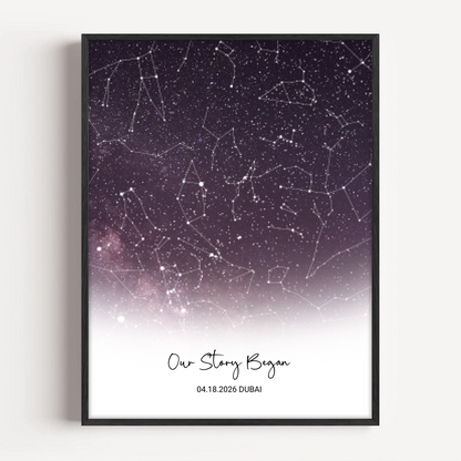 Sky Star Map - Whispers of the Galaxy