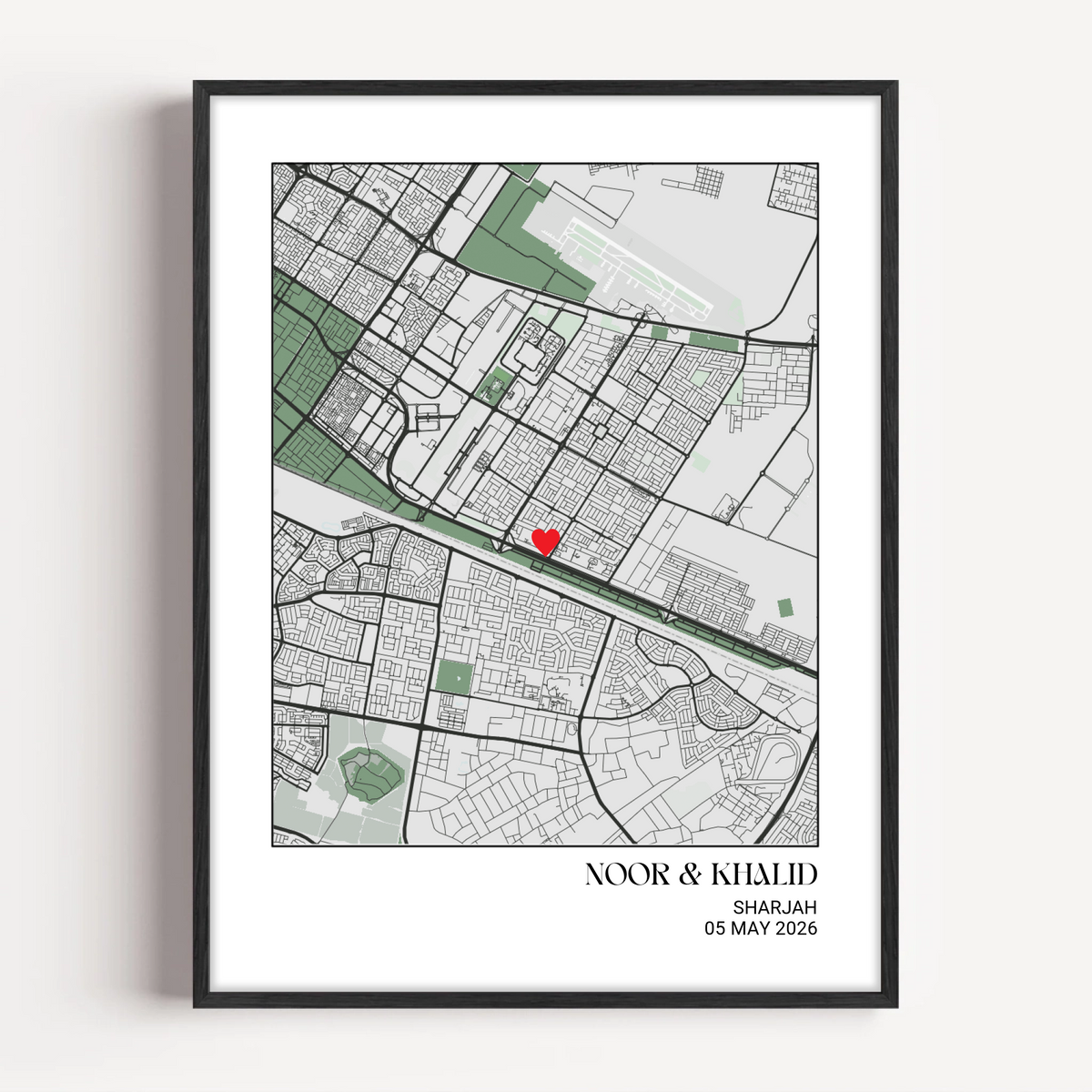 The Place That Changed Everything Map print
