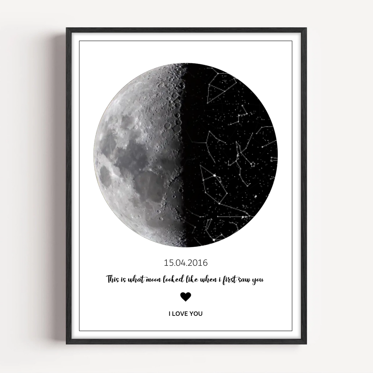This is what moon looked like when i first saw you