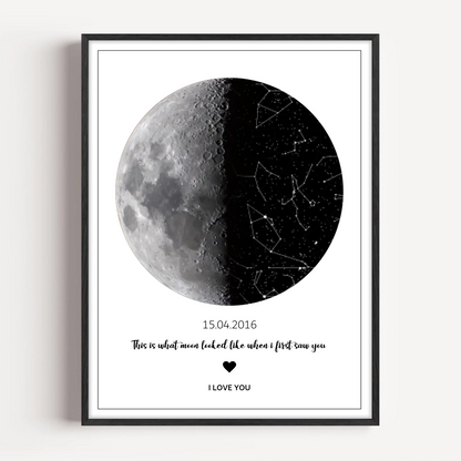 This is what moon looked like when i first saw you