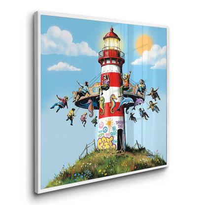 The Lighthouse Carousel - Fine Art