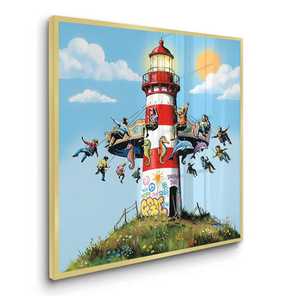 The Lighthouse Carousel - Fine Art