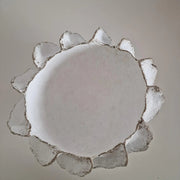Seafoam Shell Handmade Sculptural Vessel – White, Eco Paper (1)