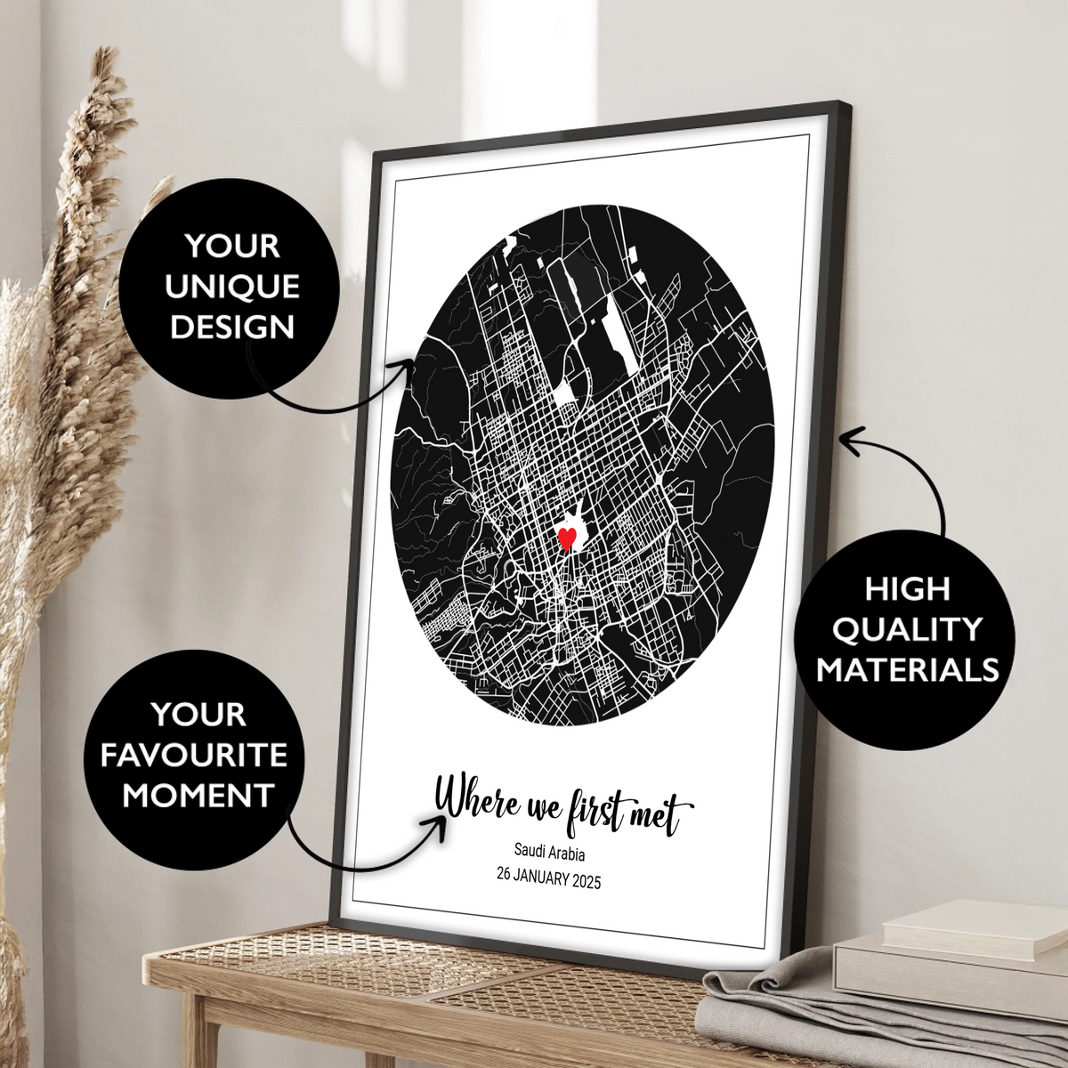 Where we first met map print