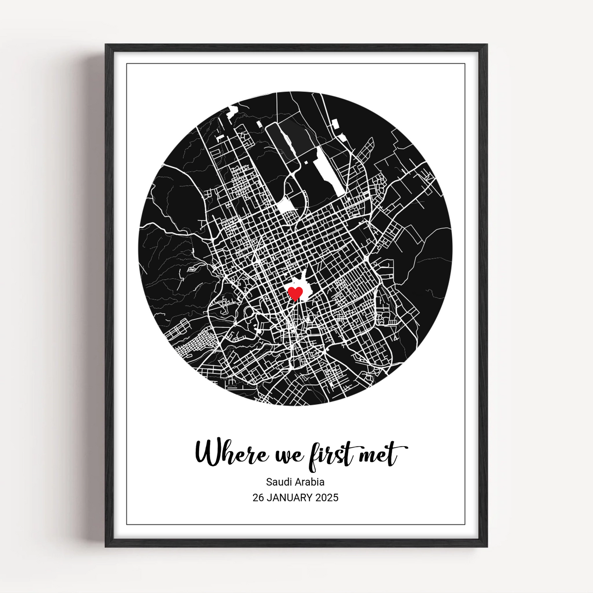 2Where we first met map print