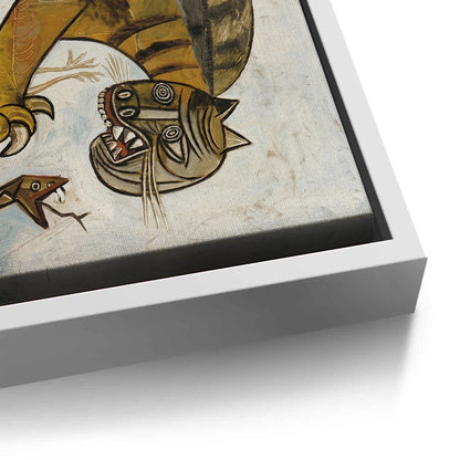 Abstract Tiger Hunt - Canvas