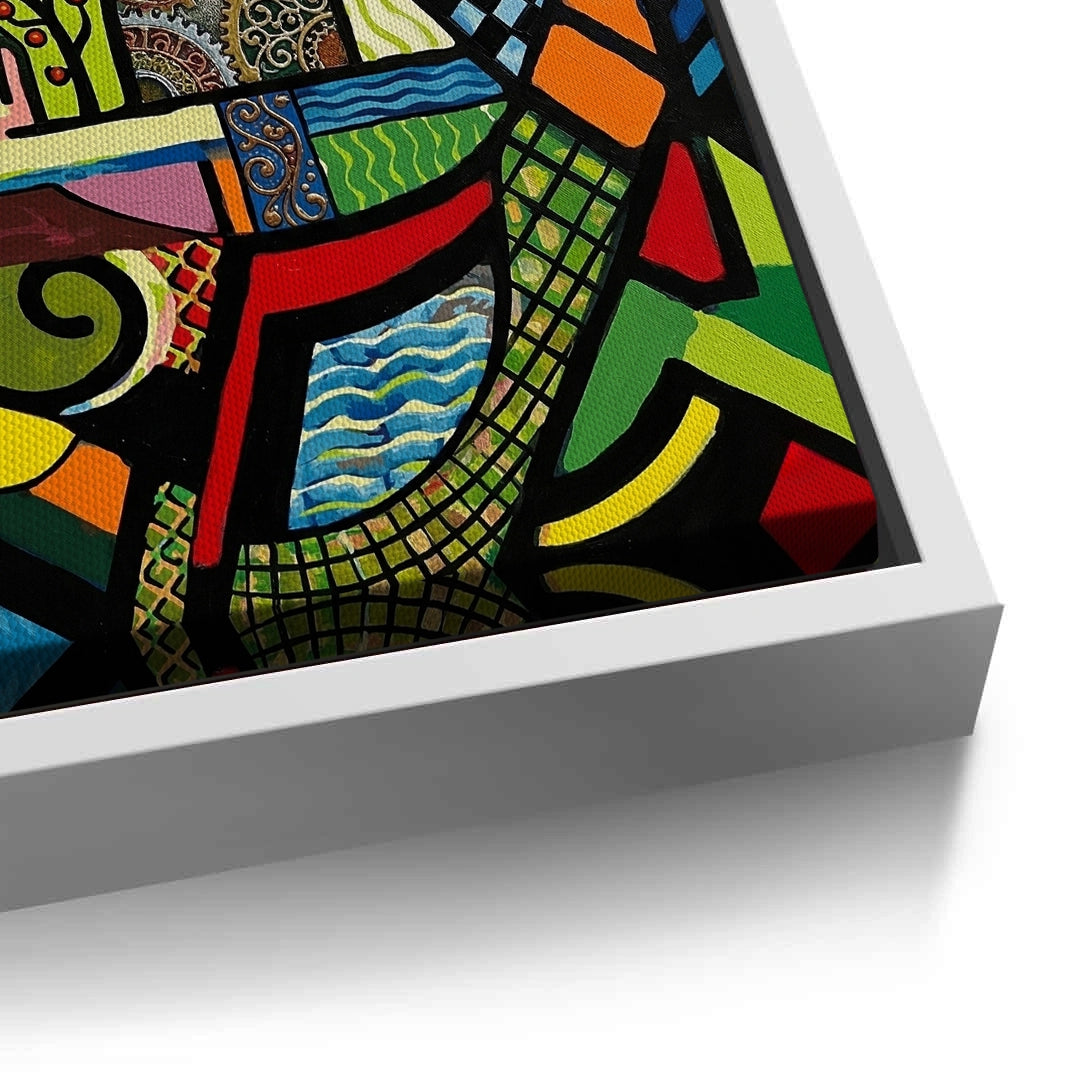 2Abstract Clockwork Bird - Canvas
