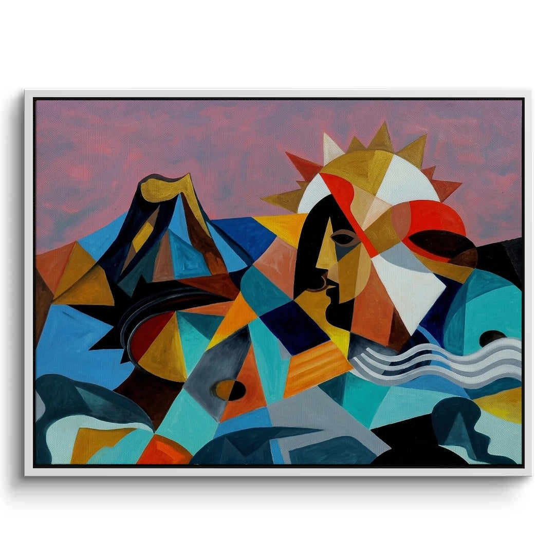 2Cubist Sun Spirit - Canvas