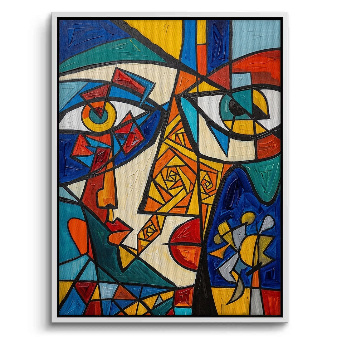 2Abstract Cubist Portrait - Canvas