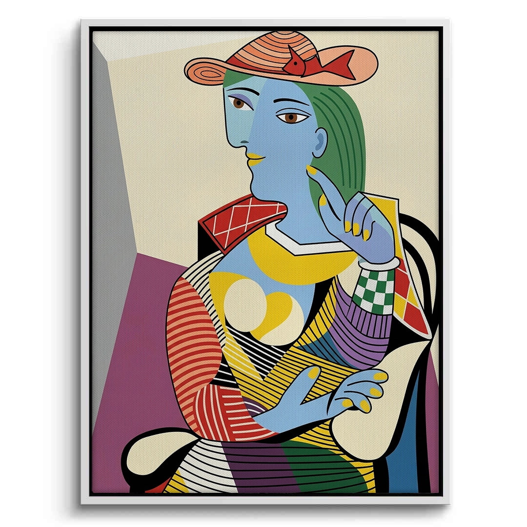 2Geometric Woman Figural - Canvas