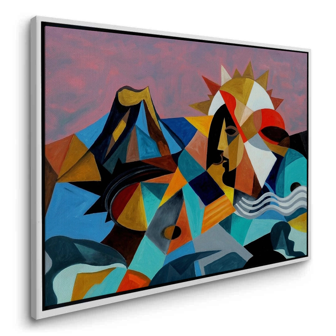 2Cubist Sun Spirit - Canvas