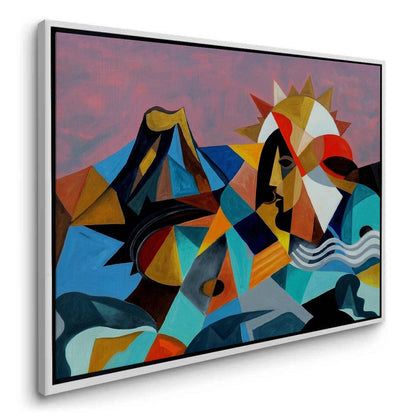 Cubist Sun Spirit - Canvas