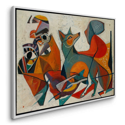 Fauvist Fox in Motion - Canvas