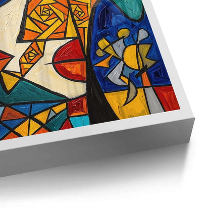 Abstract Cubist Portrait - Fine Art