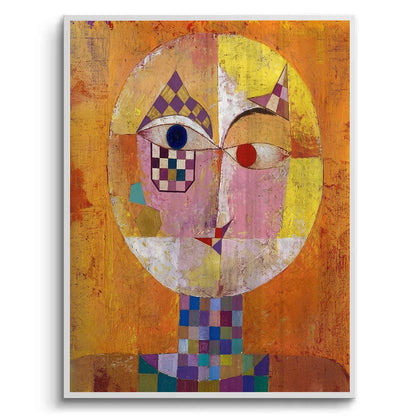 Geometric Harlequin Portrait - Fine Art