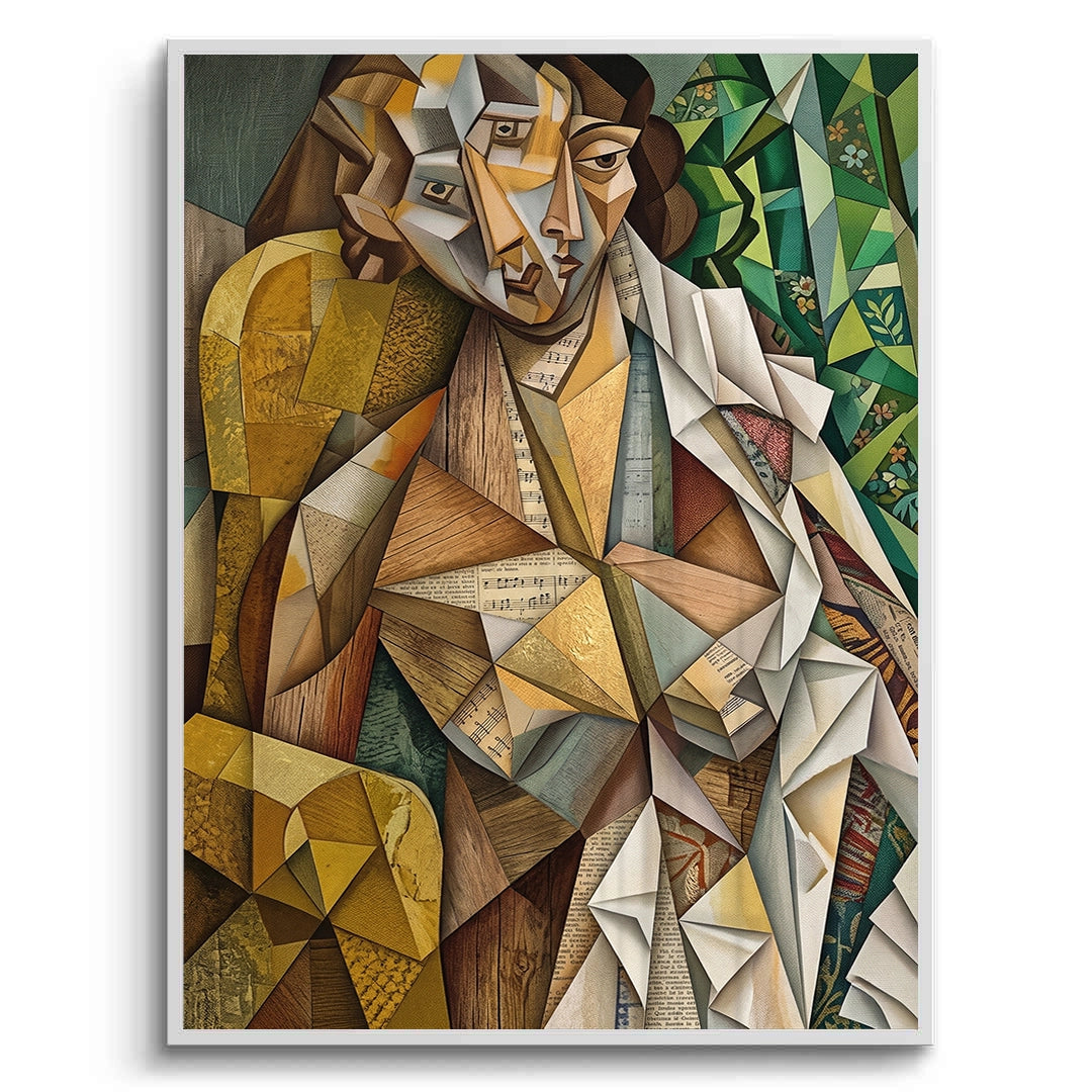 2Melodic Cubist Portrait - Fine Art