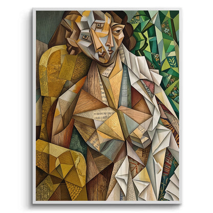 Melodic Cubist Portrait - Fine Art