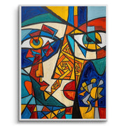 Abstract Cubist Portrait - Fine Art