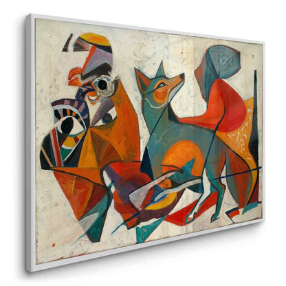 Fauvist Fox in Motion - Fine Art