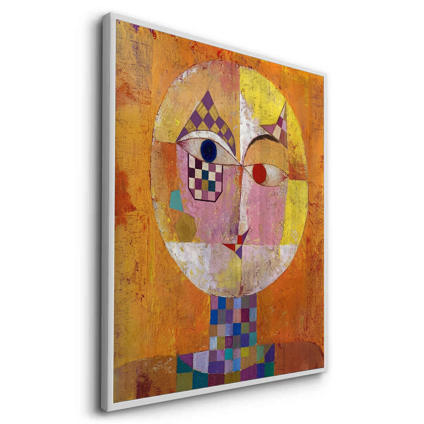 2Geometric Harlequin Portrait - Fine Art