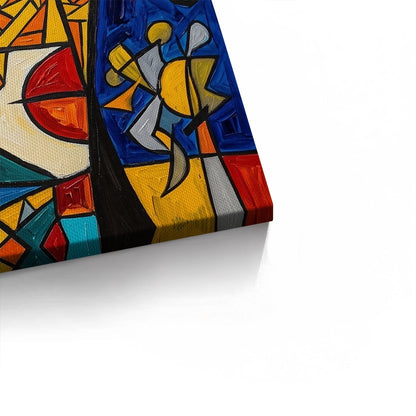 Abstract Cubist Portrait - Canvas