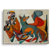 Fauvist Fox in Motion - Canvas