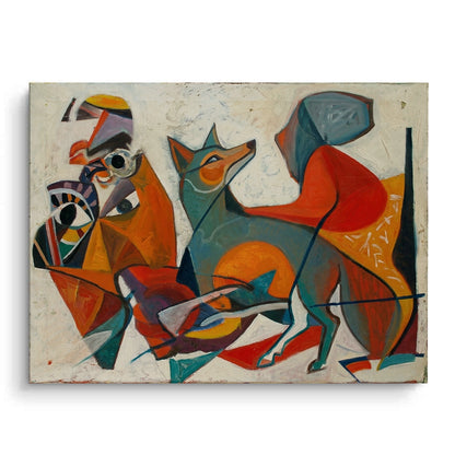 Fauvist Fox in Motion - Canvas