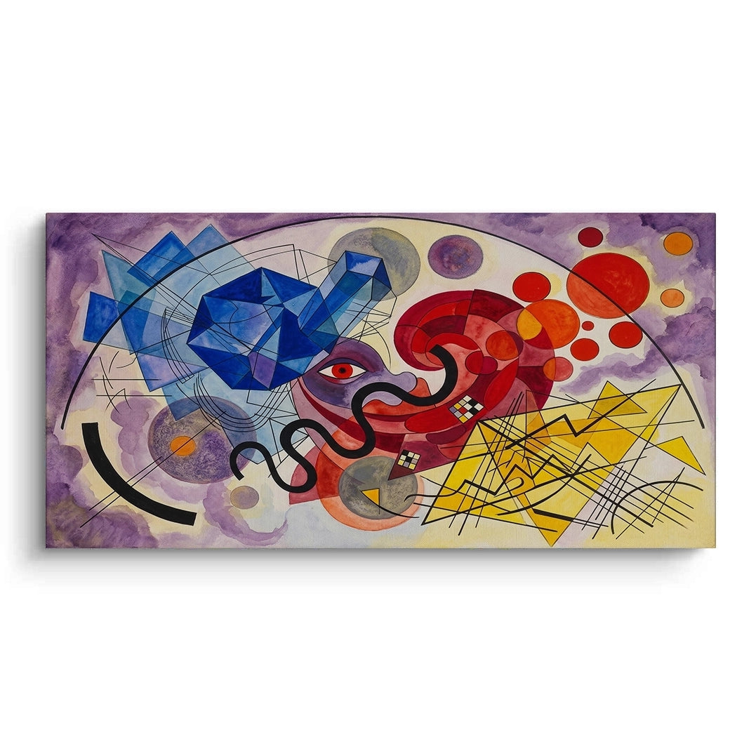 2Vibrant Geometric Surrealism - Canvas