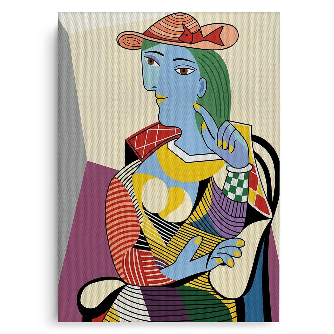 2Geometric Woman Figural - Canvas