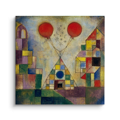 Surreal Geometric Landscape - Canvas