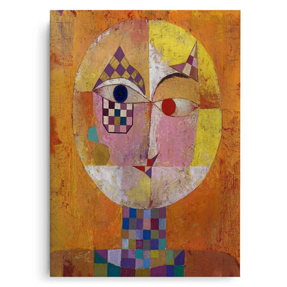 Geometric Harlequin Portrait - Canvas