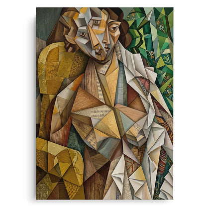 Melodic Cubist Portrait - Canvas
