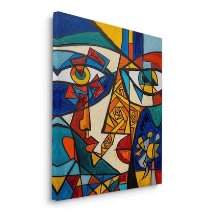 Abstract Cubist Portrait - Canvas