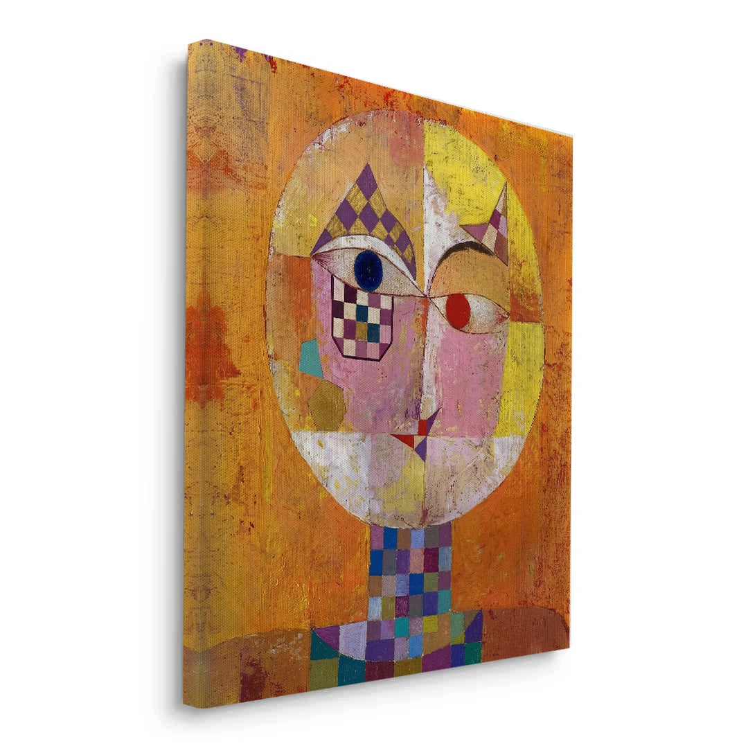 2Geometric Harlequin Portrait - Canvas
