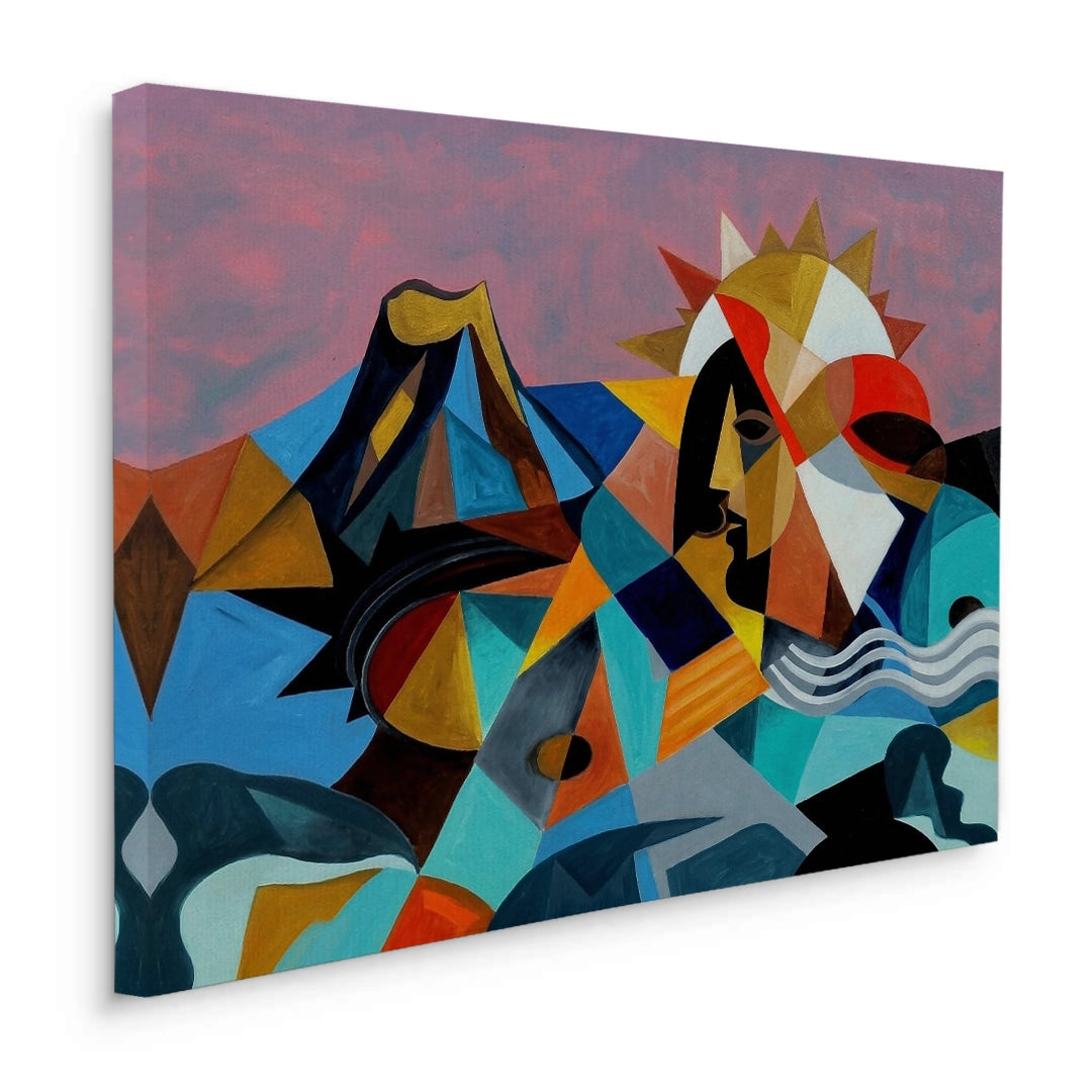2Cubist Sun Spirit - Canvas