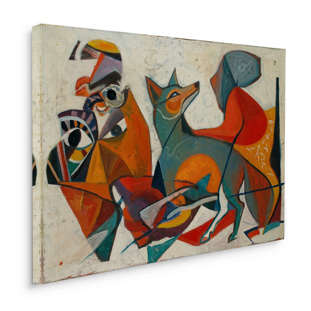 2Fauvist Fox in Motion - Canvas