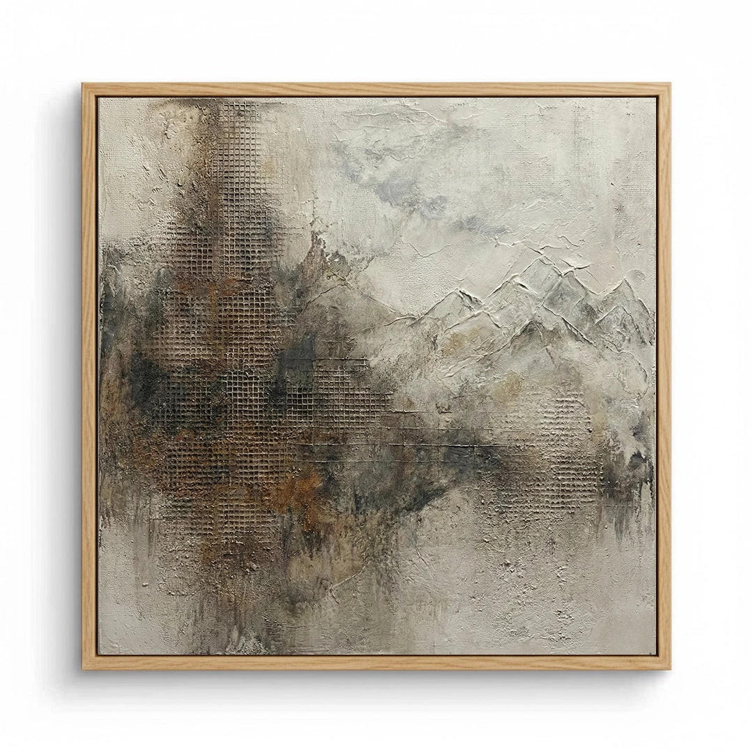 2Textured Earthy Mountain Painting #TEMA110