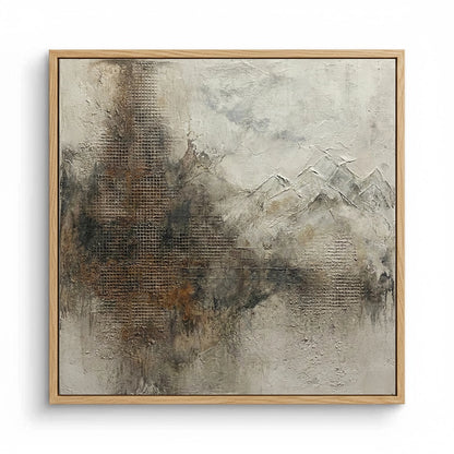 Textured Earthy Mountain Painting #TEMA110