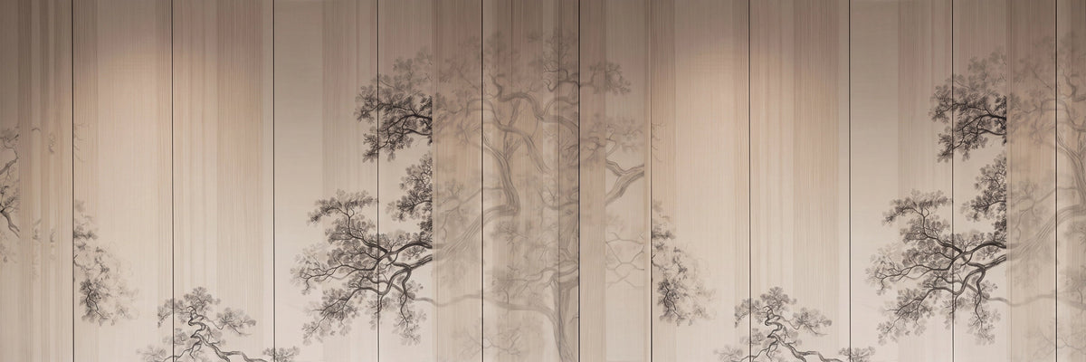 Bamboo Grove Wood Panel Wallpaper Mural – Design