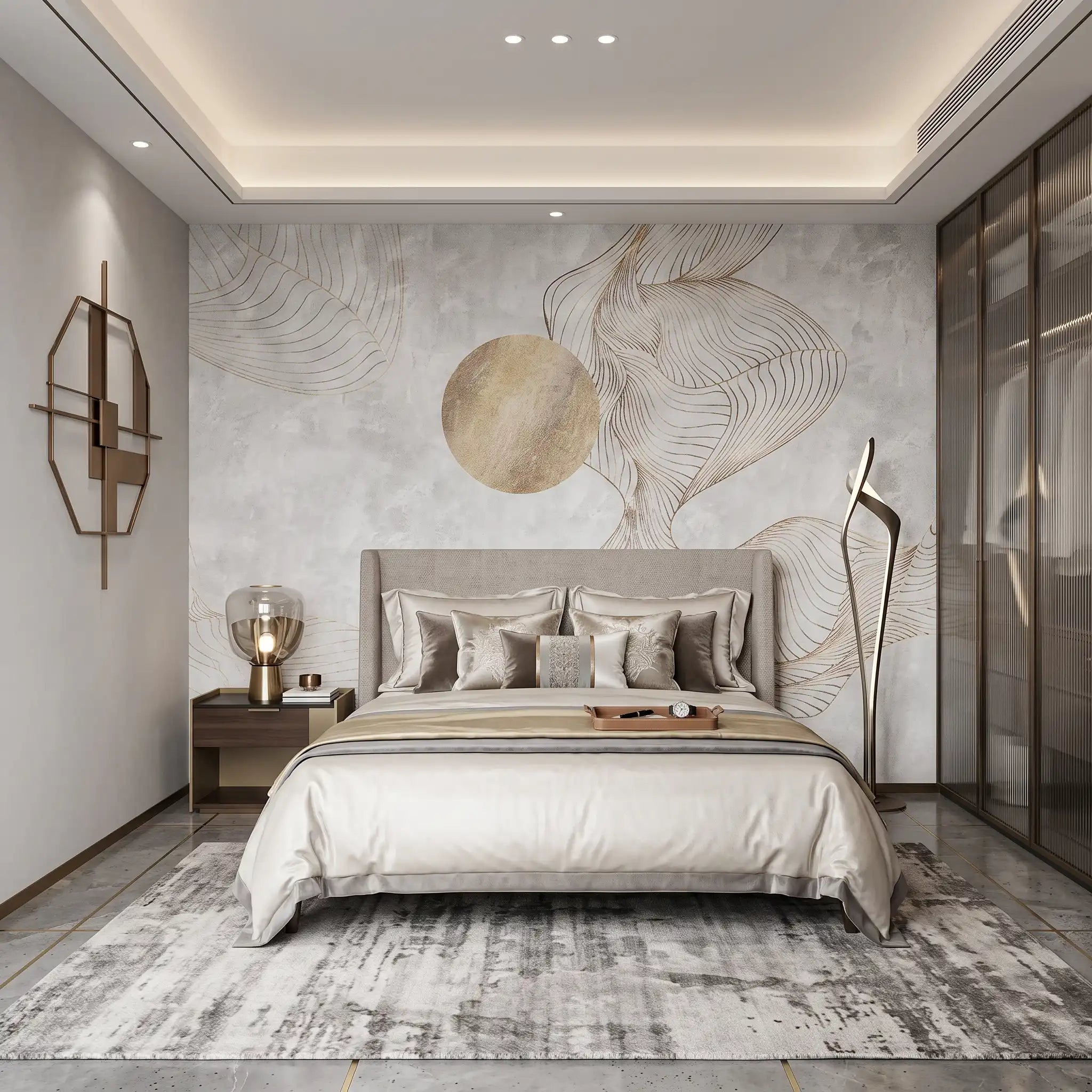 Blush Petal Wallpaper Mural – Bedroom