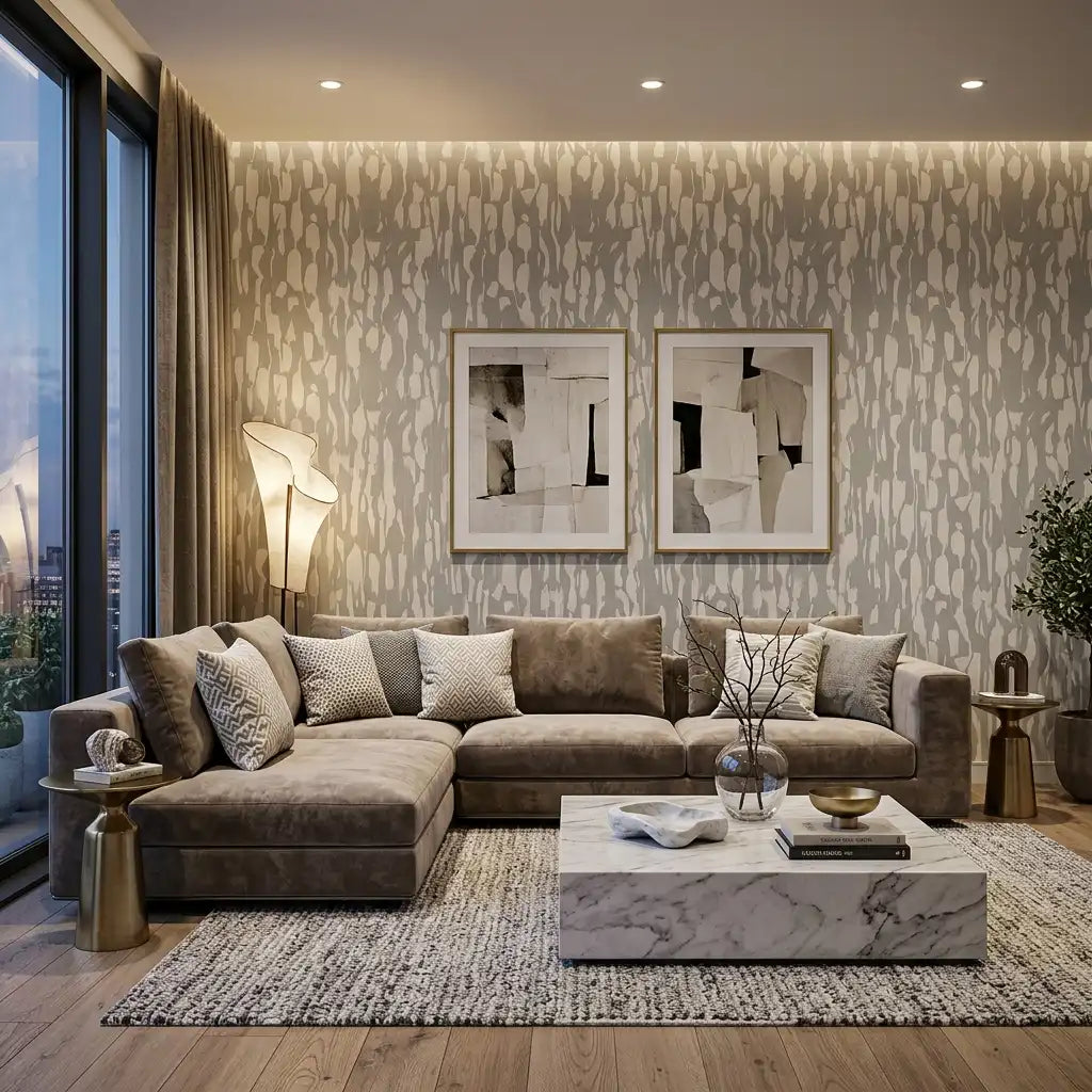Carved Bark Texture Wallpaper – Fossil room